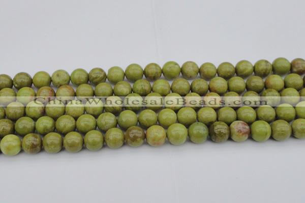 COP1403 15.5 inches 10mm round yellow opal gemstone beads