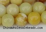 COP1429 15.5 inches 12mm round yellow opal beads wholesale