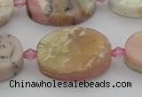 COP1439 15.5 inches 16*22mm oval natural pink opal gemstone beads