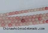 COP150 15.5 inches 4mm round pink opal gemstone beads wholesale