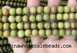 COP1574 15.5 inches 8mm round Australia olive green opal beads