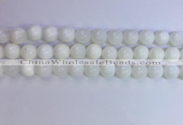 COP1618 15.5 inches 12mm round white opal gemstone beads