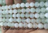 COP1636 15.5 inches 8mm round natural green opal beads