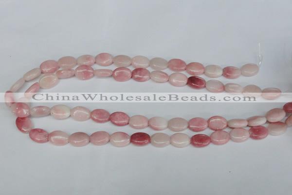 COP165 15.5 inches 10*14mm oval pink opal gemstone beads wholesale