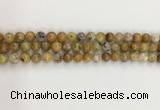 COP1670 15.5 inches 6mm round yellow opal gemstone beads