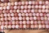 COP1693 15.5 inches 6mm round natural pink opal gemstone beads