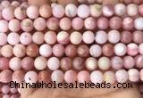 COP1694 15.5 inches 8mm round natural pink opal gemstone beads