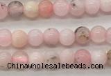 COP1700 15.5 inches 3mm round natural pink opal gemstone beads