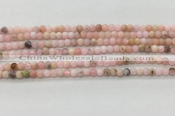 COP1700 15.5 inches 3mm round natural pink opal gemstone beads