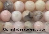 COP1702 15.5 inches 6mm round natural pink opal gemstone beads