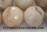 COP1717 15.5 inches 18mm faceted round natural pink opal beads