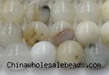 COP1725 15.5 inches 6mm round white opal beads wholesale