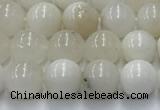 COP1730 15.5 inches 6mm round white opal beads wholesale