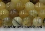 COP1735 15.5 inches 6mm round yellow opal beads wholesale