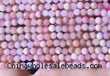 COP1740 15.5 inches 4mm faceted round natural pink opal beads
