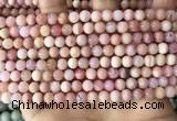 COP1748 15.5 inches 6mm round natural pink opal beads wholesale