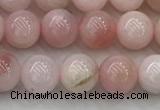 COP1780 15.5 inches 6mm round pink opal gemstone beads