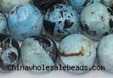 COP1793 15.5 inches 12mm round blue opal gemstone beads