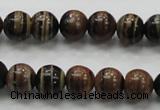 COP221 15.5 inches 10mm round natural brown opal gemstone beads