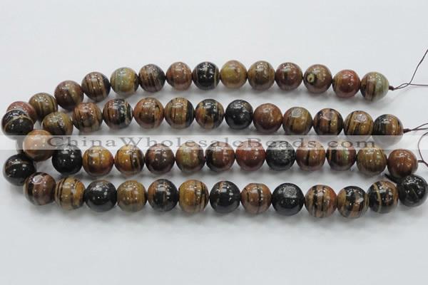 COP223 15.5 inches 14mm round natural brown opal gemstone beads