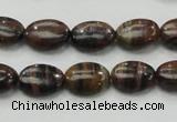 COP231 15.5 inches 10*14mm oval natural brown opal gemstone beads