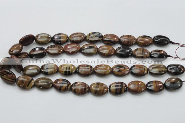 COP232 15.5 inches 15*20mm oval natural brown opal gemstone beads
