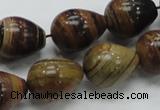 COP239 15.5 inches 15*20mm teardrop natural brown opal gemstone beads