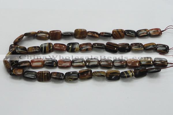 COP249 15.5 inches 12*16mm rectangle natural brown opal gemstone beads