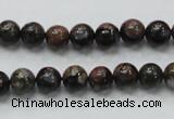 COP265 15.5 inches 8mm round natural grey opal gemstone beads