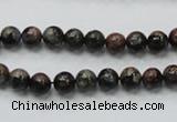 COP282 15.5 inches 6mm round natural grey opal gemstone beads