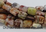 COP305 15.5 inches 8*10mm rectangle brandy opal gemstone beads wholesale