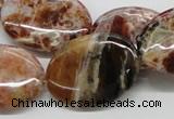 COP307 15.5 inches 22*30mm oval brandy opal gemstone beads wholesale