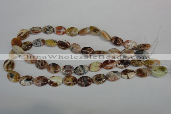 COP316 15.5 inches 13*18mm oval brandy opal gemstone beads wholesale