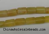 COP338 15.5 inches 8*11mm tube yellow opal gemstone beads