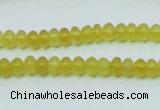 COP350 15.5 inches 4*6mm rondelle yellow opal gemstone beads wholesale