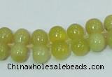 COP355 15.5 inches 8*16mm bone shape yellow opal gemstone beads
