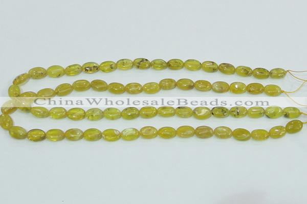 COP361 15.5 inches 9*12mm oval yellow opal gemstone beads wholesale