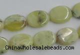 COP377 15.5 inches 12*16mm oval yellow opal gemstone beads wholesale