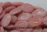 COP419 15.5 inches 14*18mm oval Chinese pink opal gemstone beads