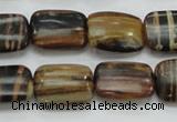 COP432 15.5 inches 13*18mm rectangle natural brown opal gemstone beads