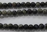 COP452 15.5 inches 6mm round natural grey opal gemstone beads