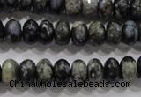 COP475 15.5 inches 6*10mm faceted rondelle natural grey opal beads