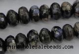 COP498 15.5 inches 5*8mm faceted rondelle natural grey opal beads