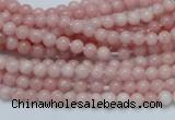 COP50 15.5 inches 4mm round natural pink opal gemstone beads