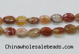 COP500 15.5 inches 6*8mm oval natural red opal gemstone beads