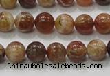 COP502 15.5 inches 10mm round natural red opal gemstone beads