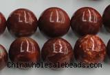 COP515 15.5 inches 16mm round red opal gemstone beads wholesale