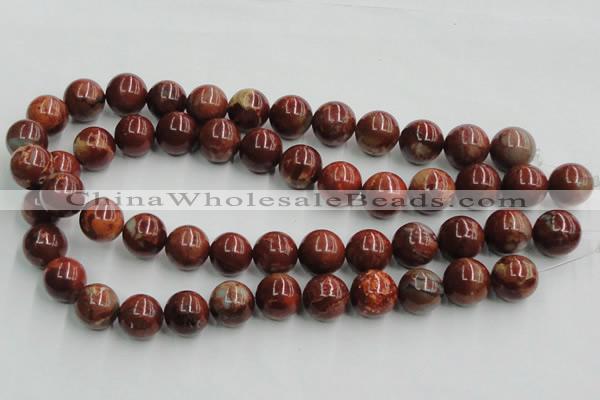 COP515 15.5 inches 16mm round red opal gemstone beads wholesale