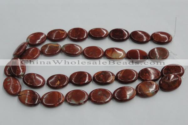 COP523 15.5 inches 18*25mm oval red opal gemstone beads wholesale