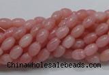 COP55 15.5 inches 5*7mm rice natural pink opal gemstone beads